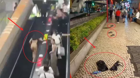 澳门关闸裸女狂奔视频